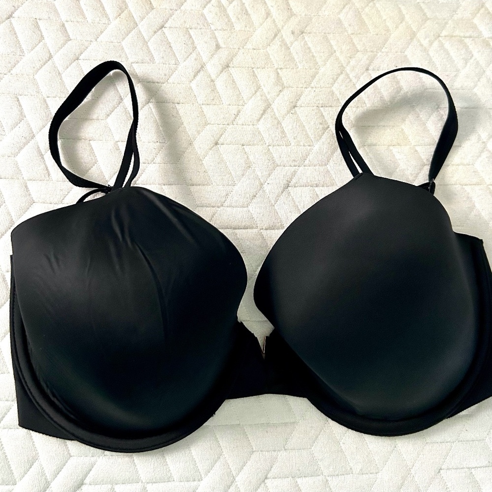 New Victoria's Secret Lightly Lined Perfect Coverage Bra Black - Size 32 DDD